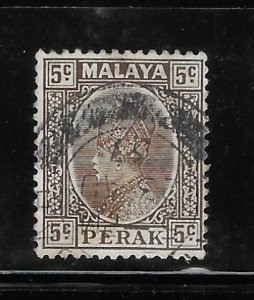 Malaya Perak 1935-37 Sultan Iskandar Sc 72 Used A1712