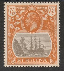 ST HELENA 1922 KGV SHIP 7/6 