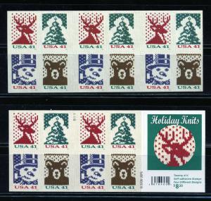 UNITED STATES SCOTT#4210d  HOLIDAY KNITS BOOKLET OF TWENTY MINT NEVER HINGED