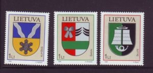 Lithuania Sc813-5 2006 Coats of Arms stamp set mint NH