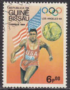Guinea-Bissau 611  Flag, Medal & Olympic Winner 1984
