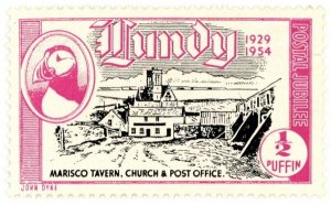 (I.B) Cinderella Collection : Lundy Silver Jubilee ½p (1954)