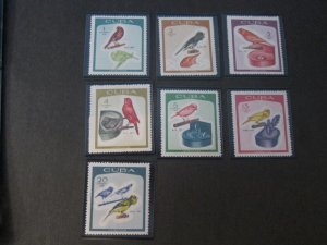 Cuba 1968 Sc 1324-30 Bird set MNH