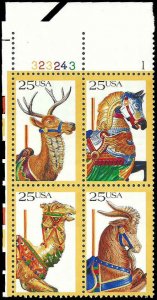 PCBstamps   US #2390/2393 PB  $1.00(4x25c)Carousel, MNH, (PB-1a)