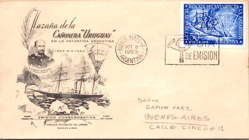 Argentina, Worldwide First Day Cover, Polar