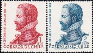 Chile #414 & C313  MNH  
