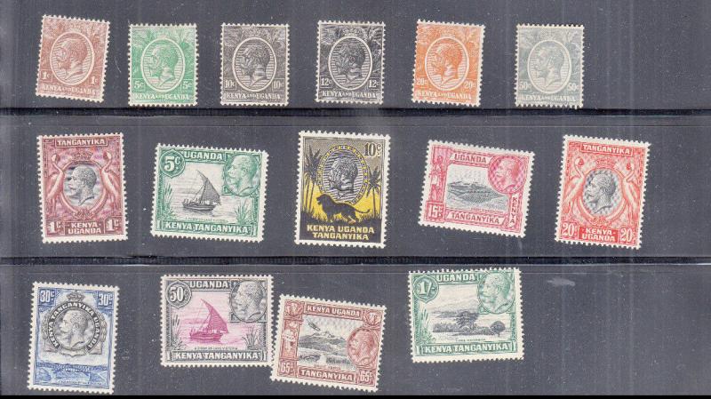 KENYA UGANDA AND TANGANYIKA STOCKPAGE VALUES ALL MINT