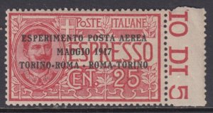 Italy Regno - Sassone n.A 1 - cv 300$ - SUPER CENTERED - MNH**