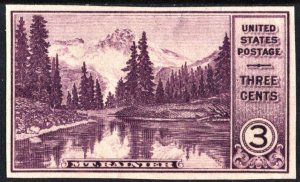 SC#758 3¢ National Parks: Mt. Ranier (1934) NGAI/LH