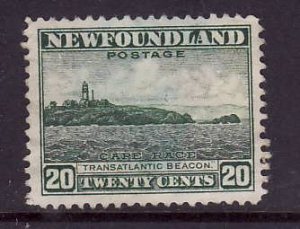 Newfoundland- Sc#263-used 20c Cape race-id3-1941-44-