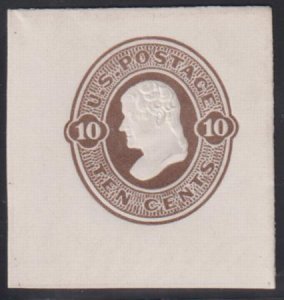 US Postal Stationery and Cut Squares #U91 MINT  VF FC 35x38 mm Cat Value: $82.50