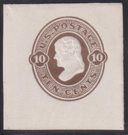 US Postal Stationery and Cut Squares #U91 MINT  VF FC 35x38 mm Cat Value: $82.50