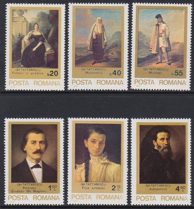 Romania 1979 Paintings Scott (2838-43) MNH