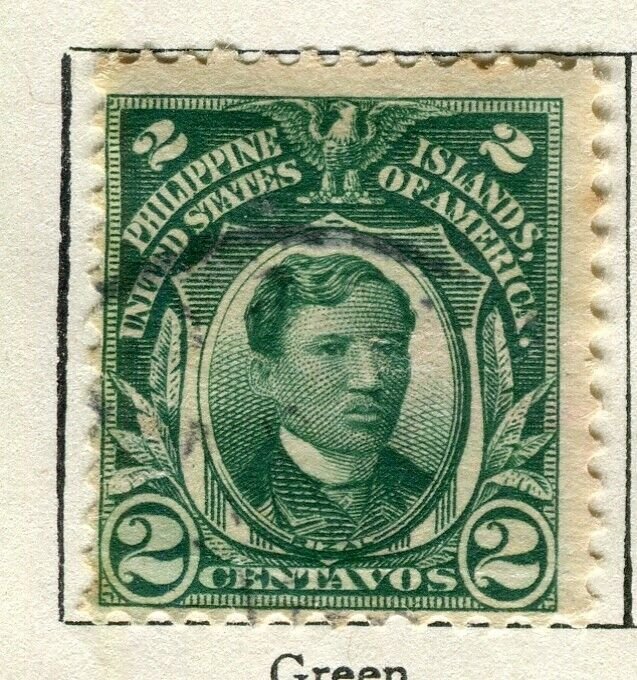 PHILIPPINES; 1908 early Portrait series issue used 2c. value