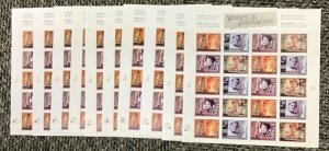 3665-3668  Women in Journalism  Lot of 10 sheets  MNH 37 c Sheet of 20  FV $74