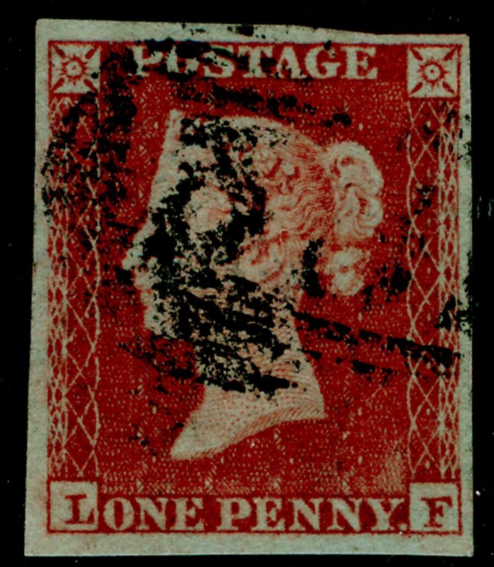 SG10, 1d deep red-brown PLATE 153, FINE USED. Cat £50. 4 MARGINS. LF