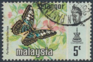 Selangor  Malaya  SC#  130b  Used  Butterflies  see details & scans