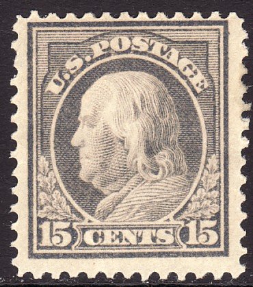 1912 - 1914 U.S Benjamin Franklin 15¢ issue MNH Sc# 418 CV $175.00