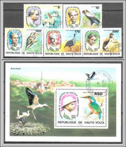 Upper Volta #368-369 Albert Schweitzer Complete Set Souvenir Sheet CTO