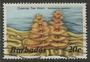 STAMP STATION PERTH Barbados #645 Marine Life 1985 Used