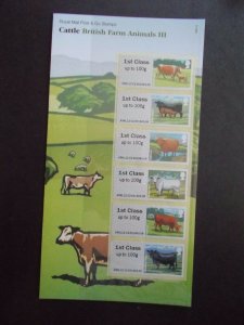 2012 Cattle British Farm Animals III Post & Go Presentation Pack - FS45 No:P&G9