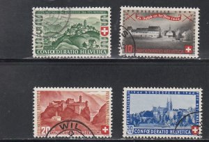 Switzerland # B133-136, Scenic Views, used, 1/2 Cat.