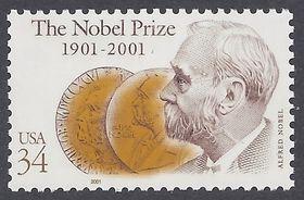 #3504 34c 100th Anniv. The Nobel Prize 2001 Mint NH