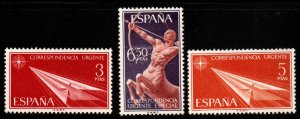 Spain E23-E25 MNH**  Special Delivery stamps