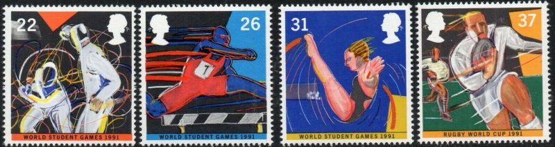 1991 Sg 1564/1567 World Student Games Unmounted Mint Set of 4