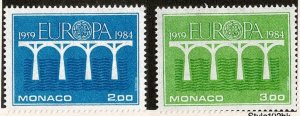 Monaco #1424-5 MNH cpl Europa