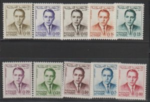 Morocco SC 75-84 Mint Never Hinged