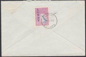 GB LUNDY 1963 cover - 1d EUROPA/ Puffin.....................................F844