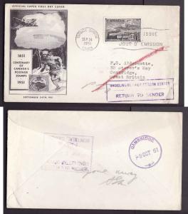 Canada #14075 - DLO-4c Capex Train on cacheted First Day Cover to Cambridge,