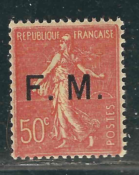 France M6 50c Military MVLH F/VF 1929 SCV $4.25