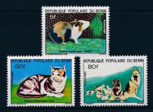 [30848] Benin 1981 Animals Pets Cat Dog MNH