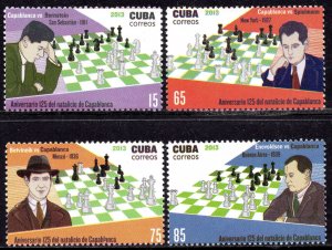 Cuba 2013 - Chess - José Raúl Capablanca - MNH Set