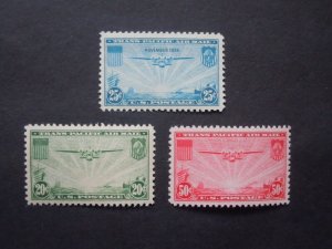  #C20 C21 C22 Transpacific Issues MNH OG VF/XF #4a Includes New Mounts 