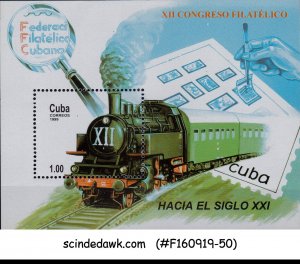 CUBA - 1999 STEAM LOCOMOTIVE / RAILWAY - MIN/SHT MNH