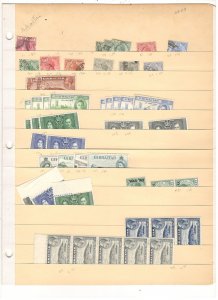 GIBRALTAR COLLECTION  ON STOCK SHEET, MINT/USED