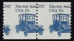 1906 - Misperf Error / EFO Pair 17c Electric Auto Mint NH (Stk7)