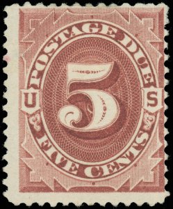 US Scott #J18 Mint-Fine-OG POSTAGE DUE w Small Thin, Scott Catalog Value $600