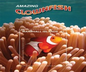 Marshall Islands 2019 - Amazing Clownfish - Souvenir sheet - Scott #1255 - MNH