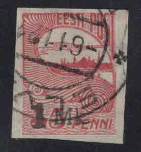 Estonia Scott 56 Used 1Mk surcharge stamp