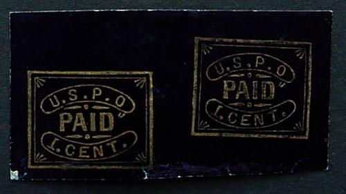 USA, Scott 7LB11 Pair of Carrier stamps, Fake D1