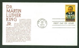 MARTIN LUTHER KING JR FDC W/BRIEF BIOGRAPHY