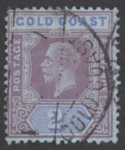 Gold Coast Sc# 91 Used 1924 2sh King George V