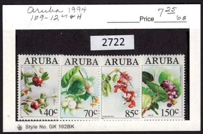 $1 World MNH Stamps (2722) Aruba Scott 109-112, Wild Fruits, set of 4