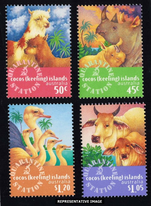 Cocos Islands Scott 319-322 Mint never hinged.