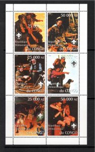 Congo 1999 MNH Cinderella Rockwell Paintings