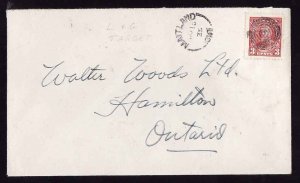Canada-cover #6250-3c KGV-Grenville-Maitland- No 18 1935-target, unusual -